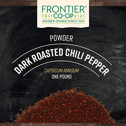 Frontier Co-op Dark-Roasted Ground Chili Pepper 1lb 1 Pound (Pack of 1)