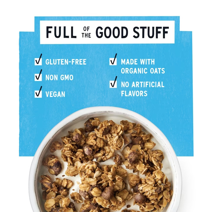 Purely Elizabeth Ancient Grain Granola, Vanilla Chocolate Chip, 10 oz Bag..