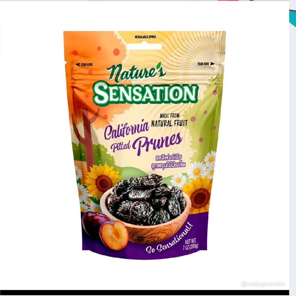 Mark Dried Pitted Prune A nature sensation California pitted prunes 200gx2 pack