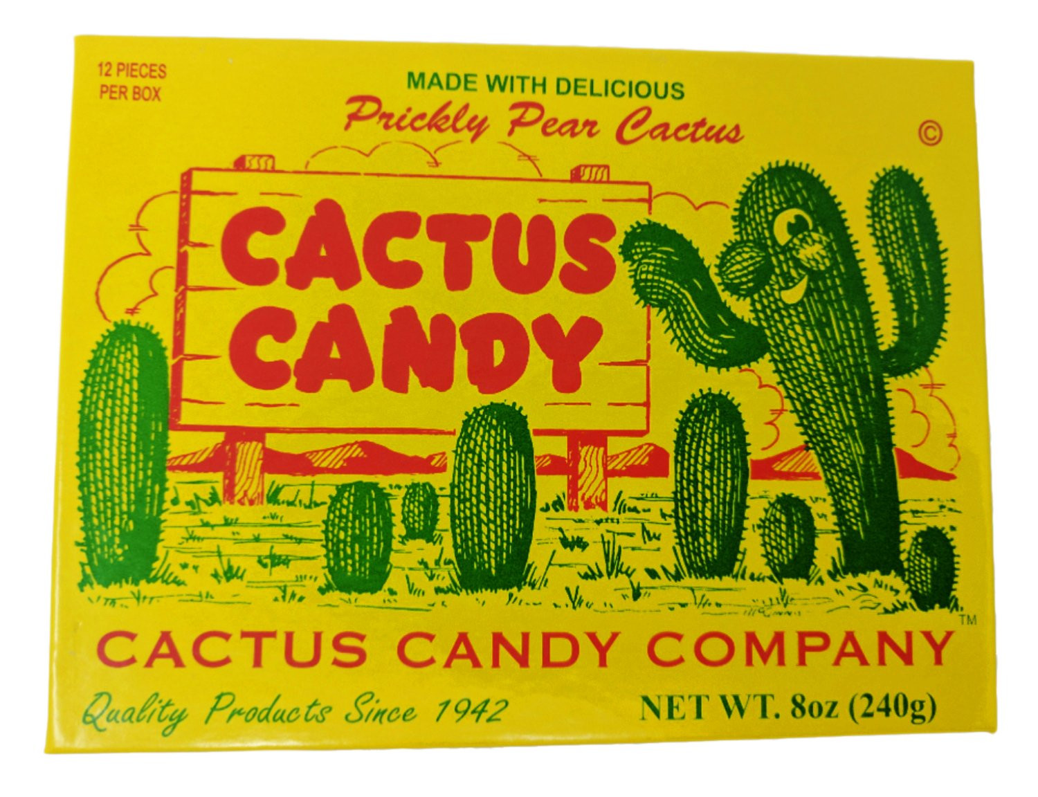1/2 LB Box Arizona Prickly Pear