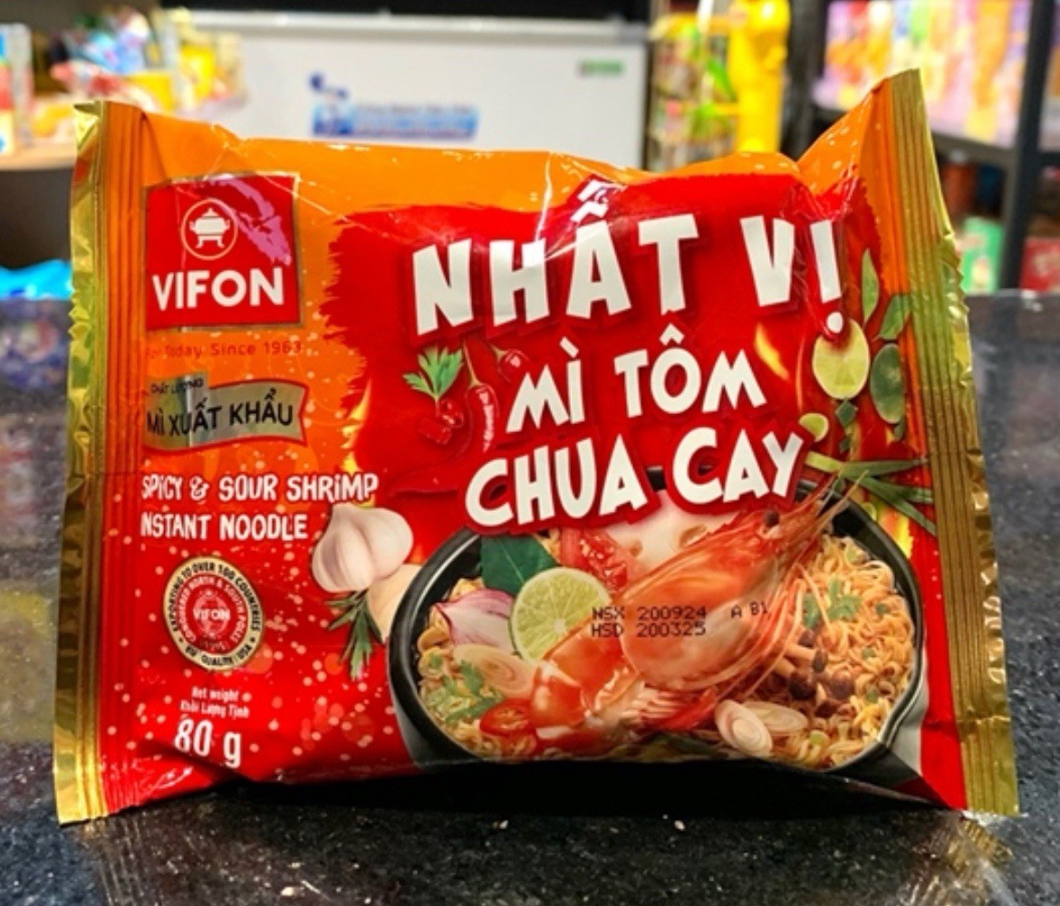 Vifon Spicy & Sour Shrimp Instant Noodle – Pack of 6 TD