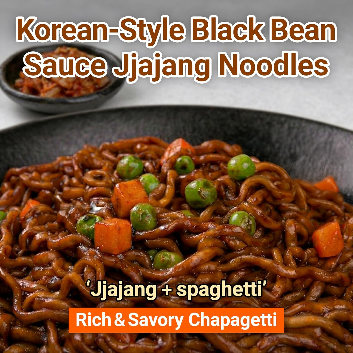 Nongshim Chapagetti Jjajang Noodles, Square Bowl Ramyun Instant Noodles with Sau