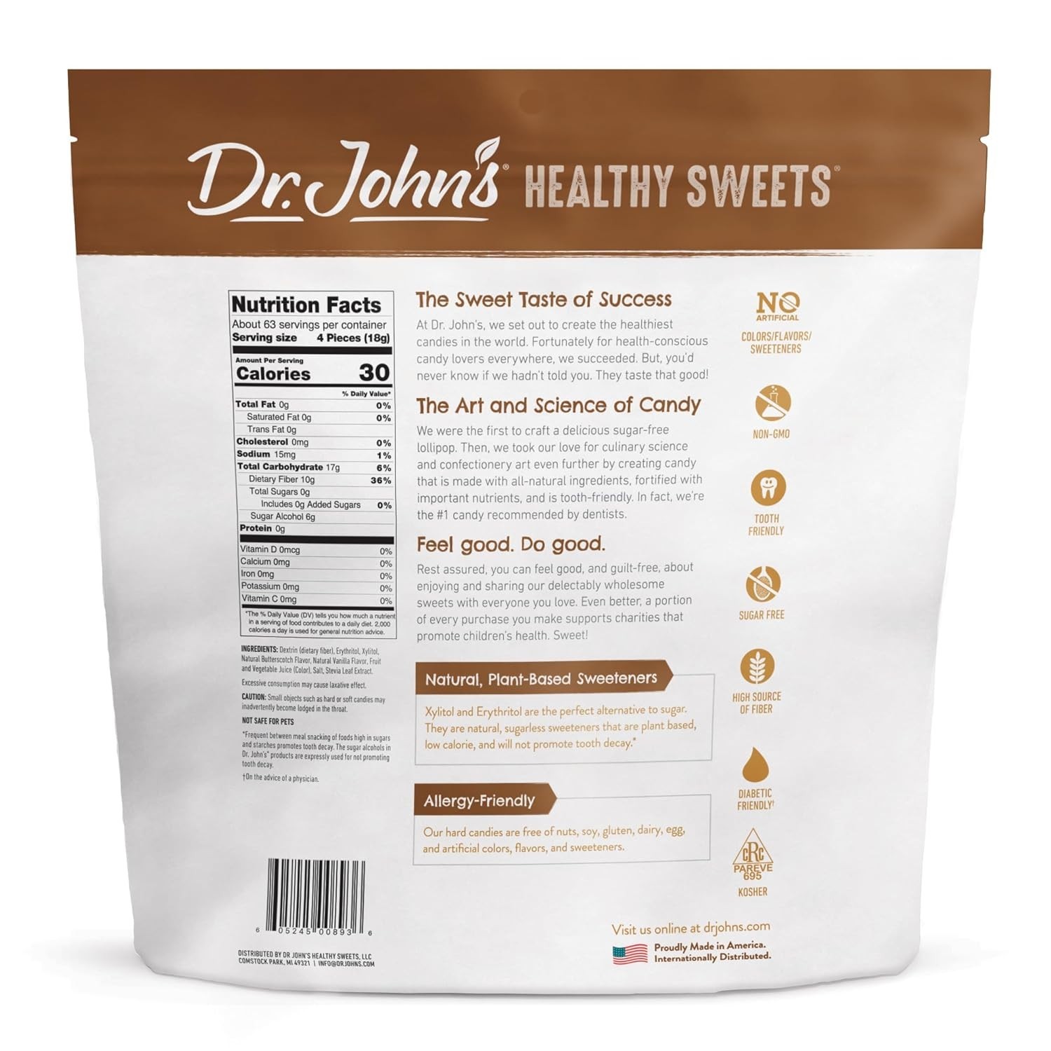 252 Individually Wrapped Keto Friendly Butterscotch Candies – Sugar Free Bliss
