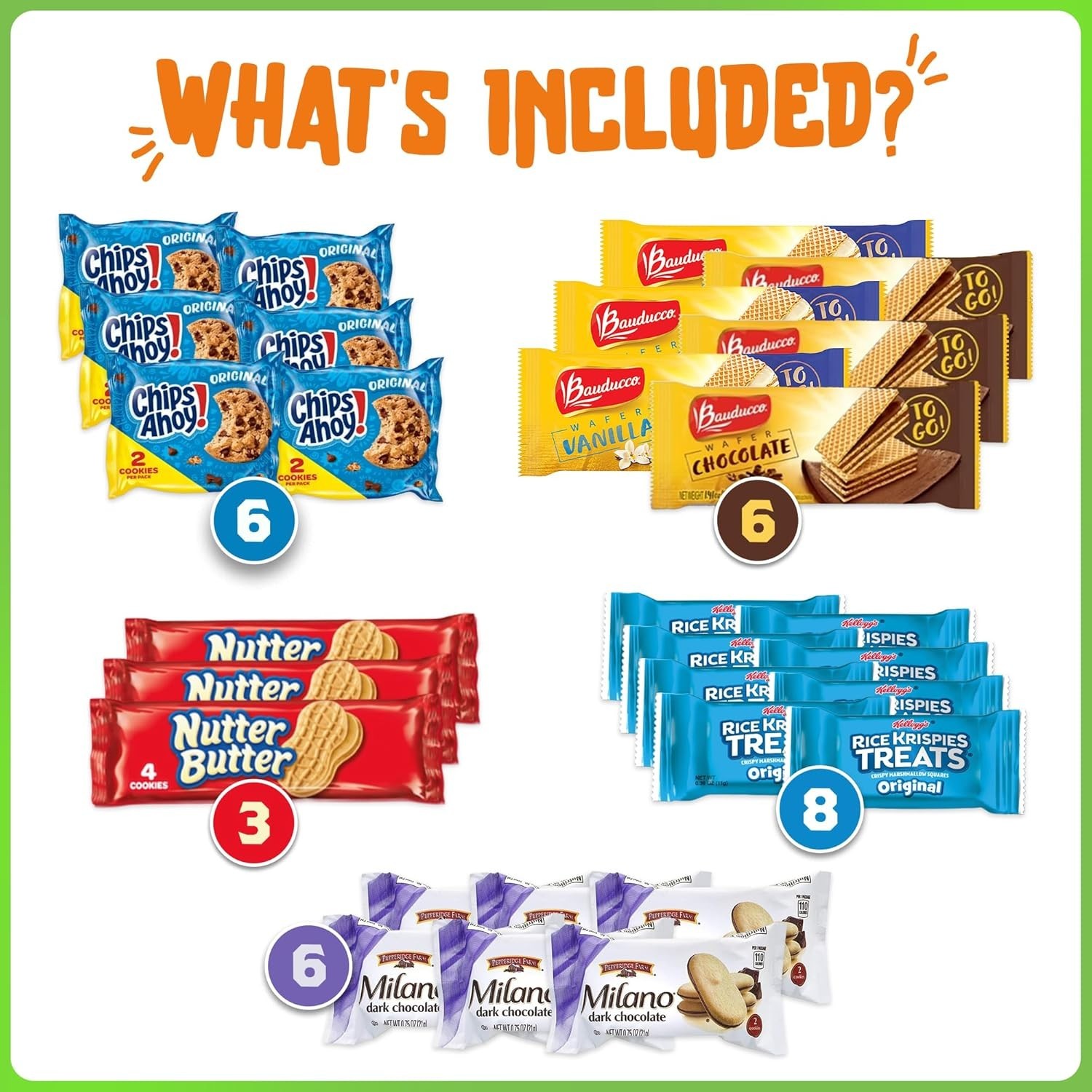 Assorted Cookies Snack Box – 60 Individually Wrapped Treats for Gifting & Events