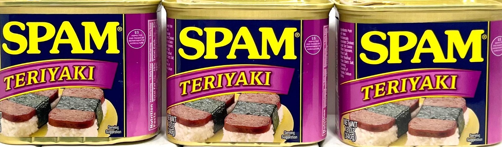 Spam Teriyaki Luncheon Meat 12 oz ( Pack of 3 )