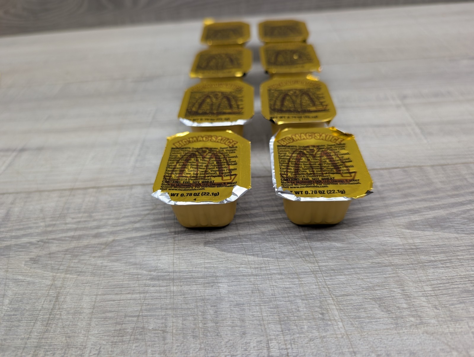 McDonald’s Big Mac dipping sauce lot of 8. .78oz each