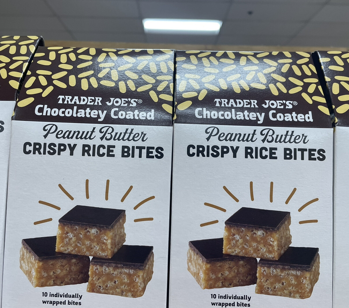 2x Trader Joes Chocolate Coated Peanut Butter Crispy Rice Bites 8.15 oz NEW