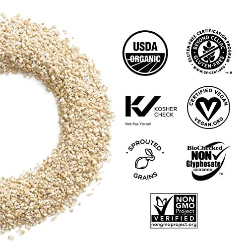 One Degree Sprouted Steel Cut Oats 24oz 4-Pack Organic GF Vegan