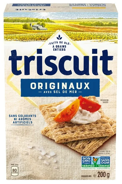 Triscuit Canada Original Snacking Crackers, 200g (4 Pack)