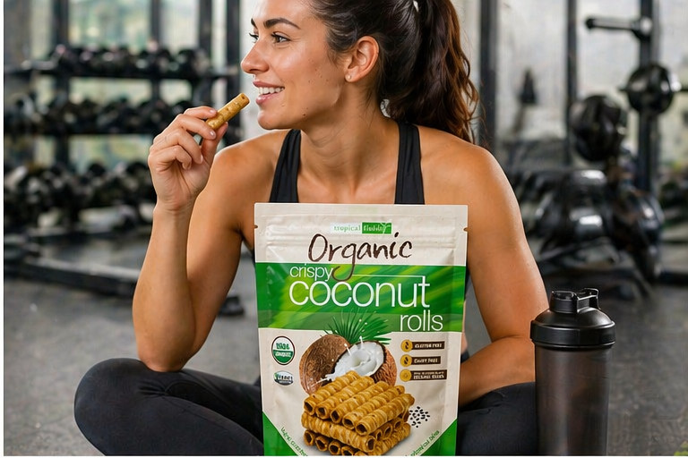 2 PACK Tropical Fields Organic Crispy Coconut Rolls, 11 OZ Each, FREE SHIPPING!!