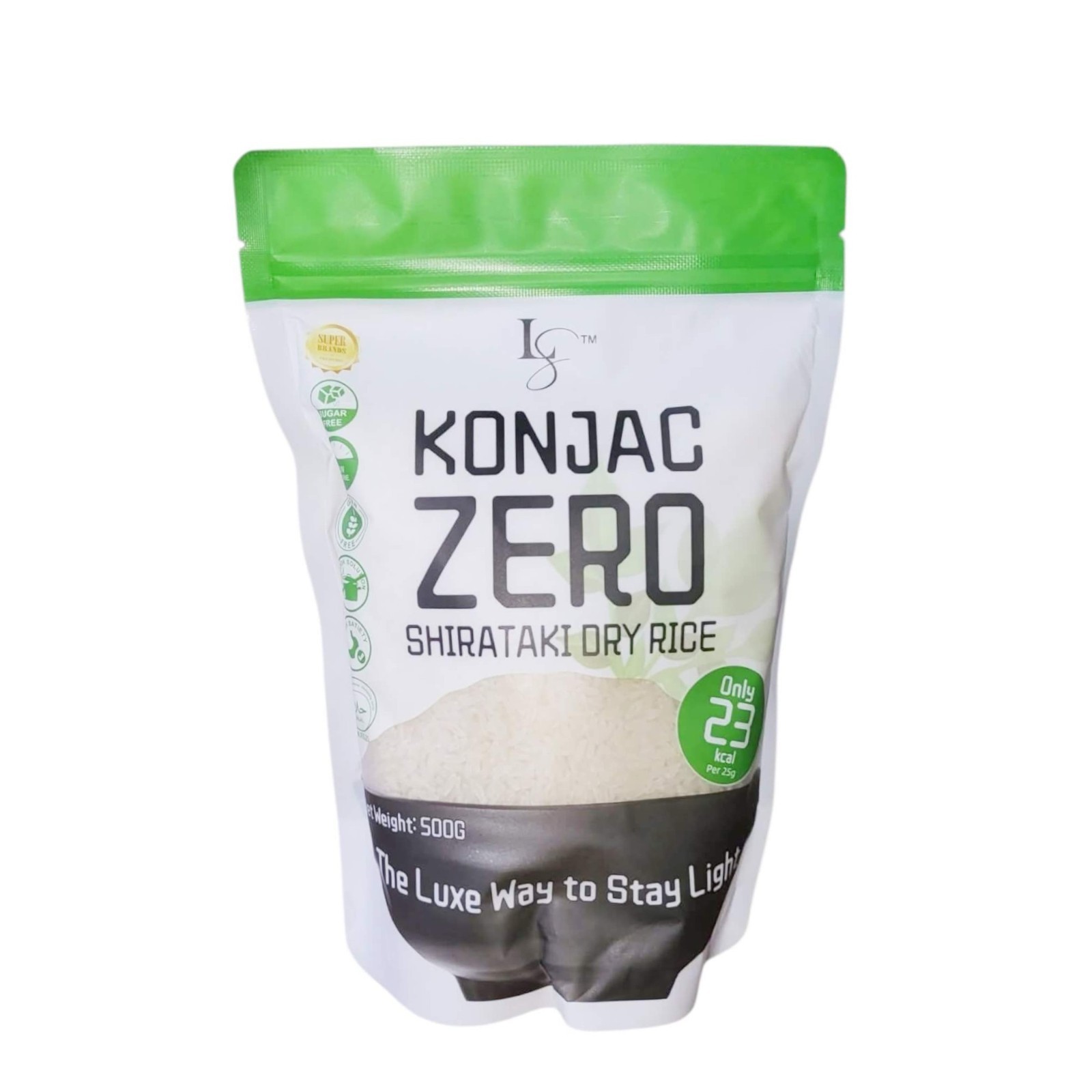 Luxe Slim Konjac Zero Shirataki Rice 500g Keto Low Carb Gluten Free