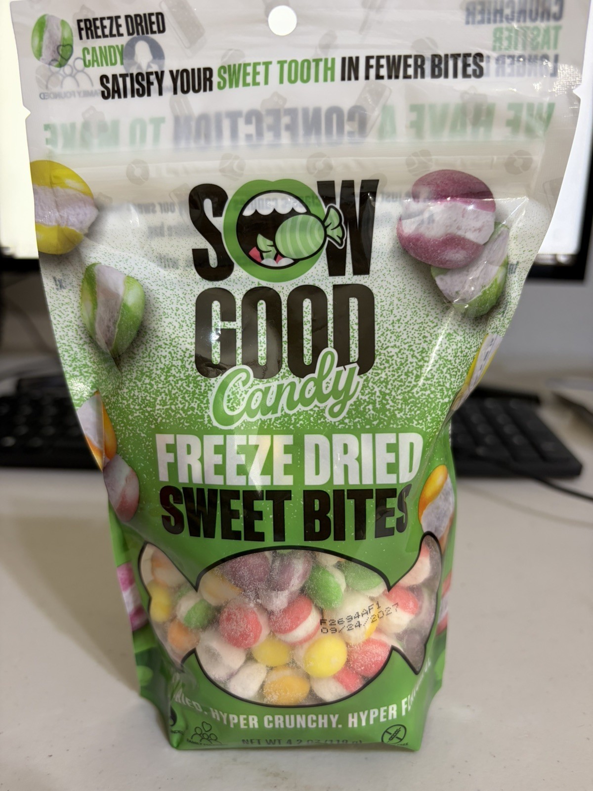 Sow Good Freeze Dried Candy Sweet Bites Lot Of 3 NEW 09/24/2027 Gluten Free