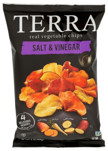 Terra Chips Sea Salt & Vinegar 5 Oz (Pack of 12)
