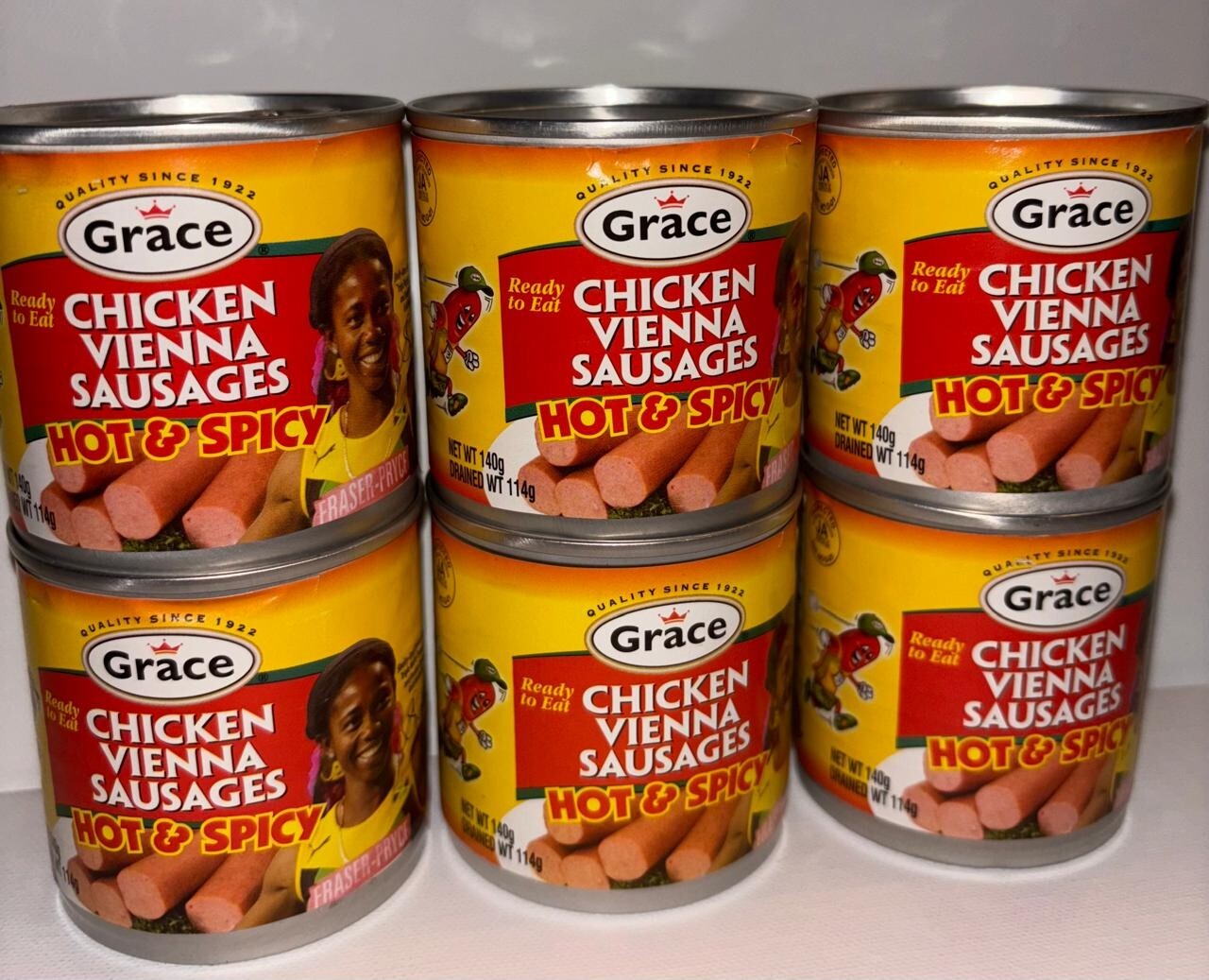 Hot & Spicy Grace Vienna Sausages (8 Cans)