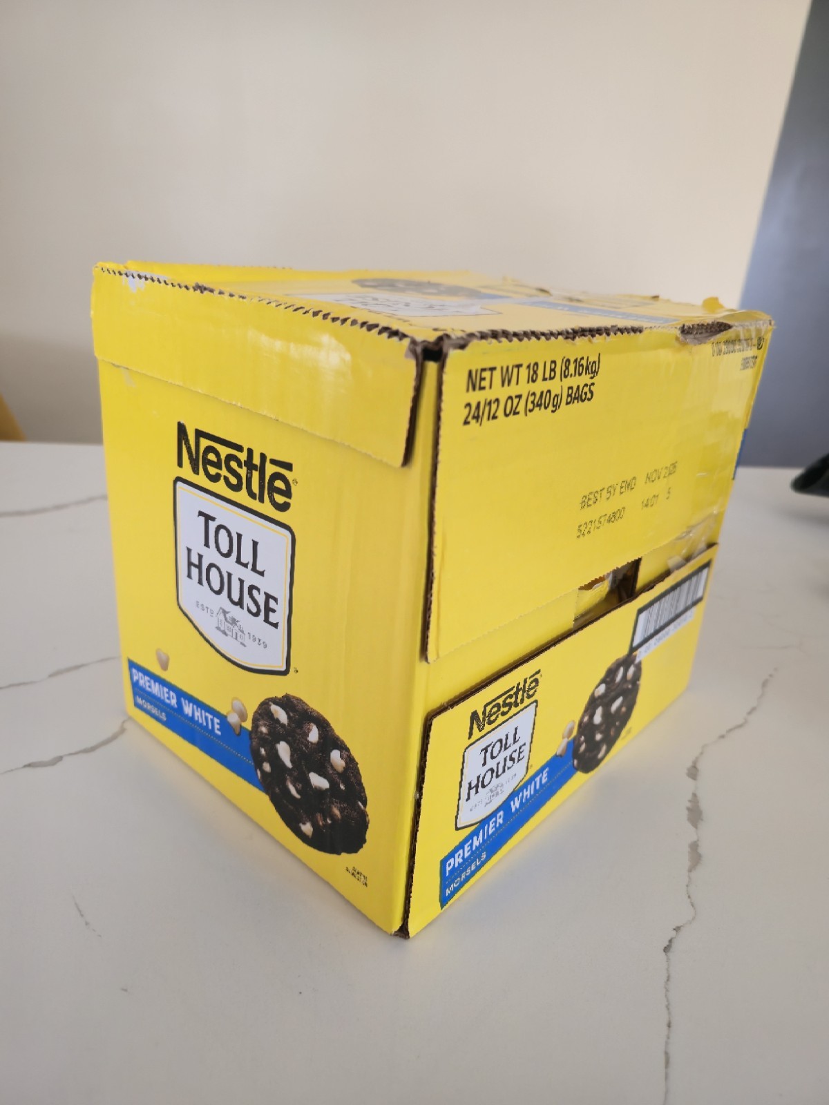 Nestlé White Chocolate Chips – 24 Bags (12 oz Each) | Bulk Baking Supply