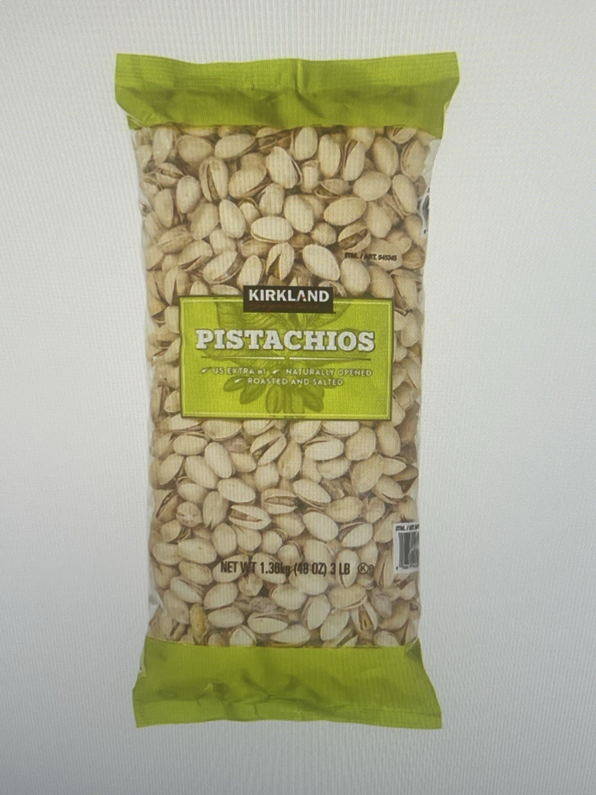 New Kirkland Signature In-Shell Pistachios 3lbs Bag Salted
