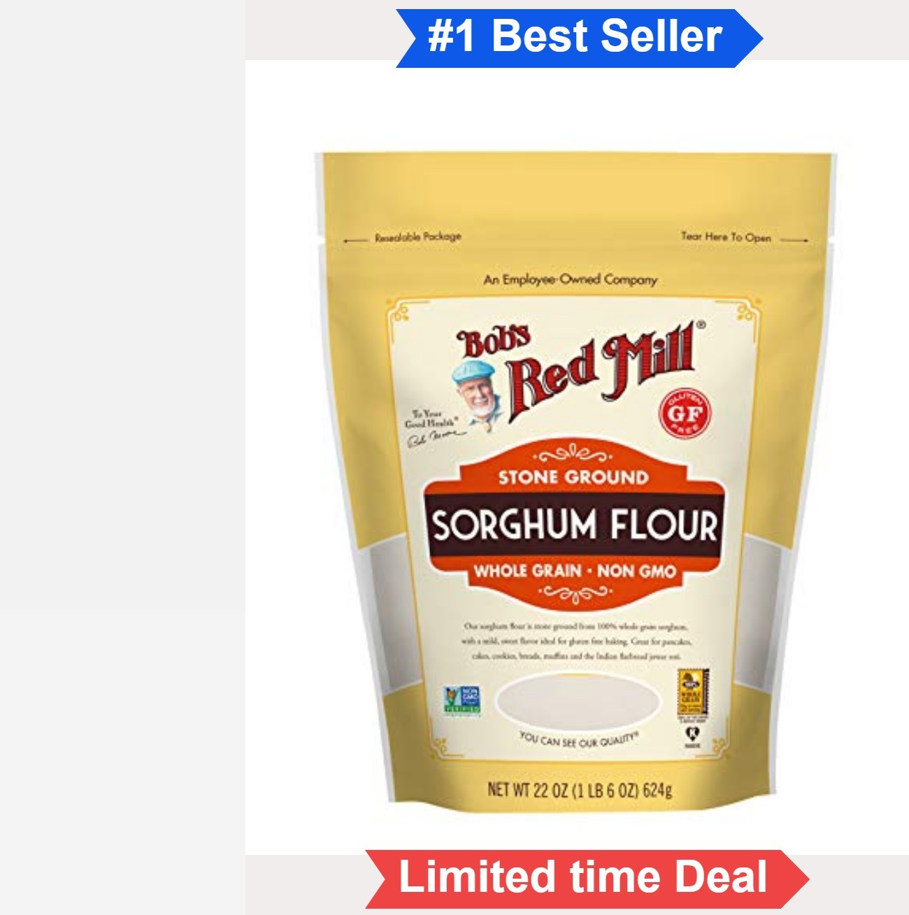 Sweet Sorghum Flour Gluten Free 22 Ounce Baking Flour