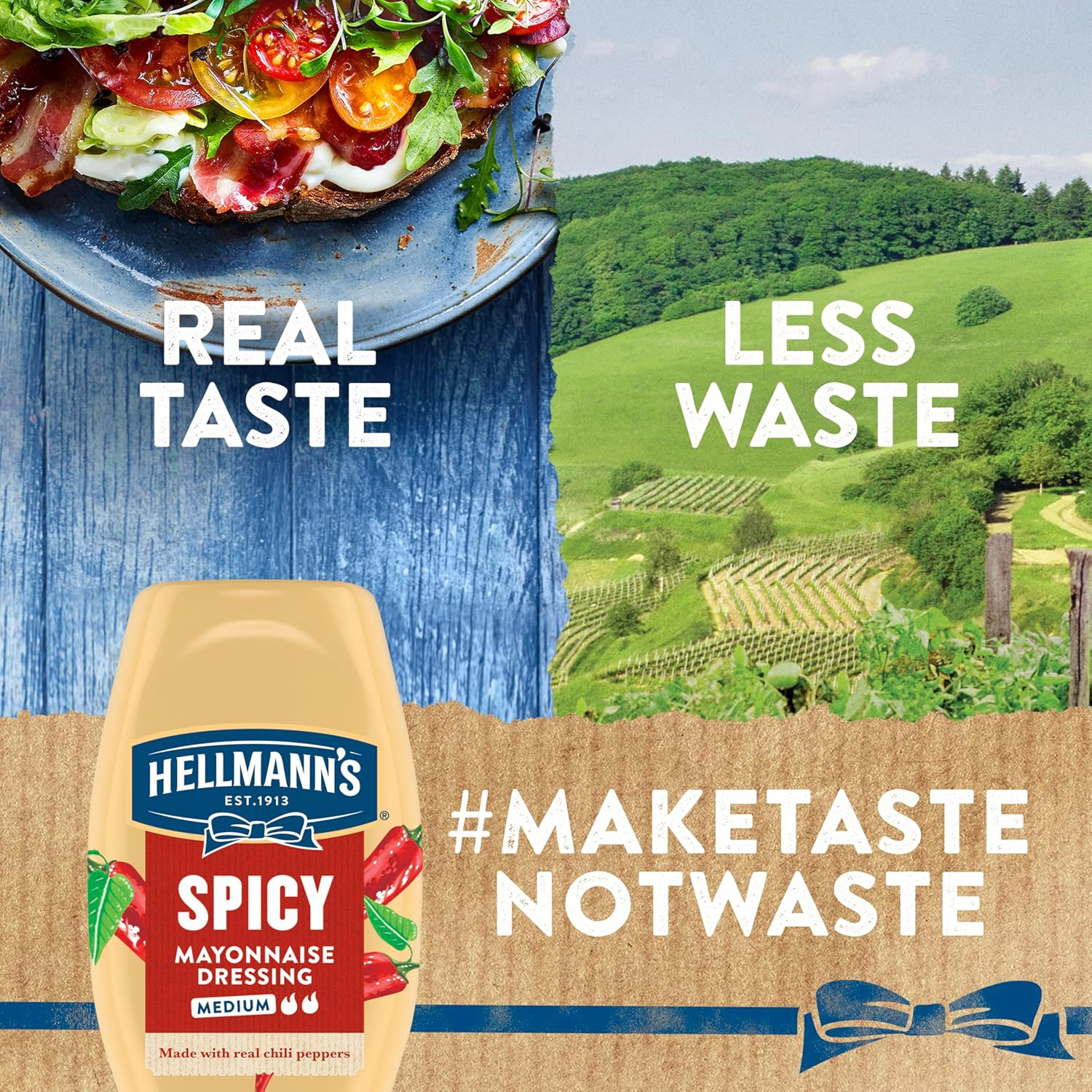 Spicy Mayonnaise Dressing Squeeze Bottle For a Rich, Creamy Condiment Made with
