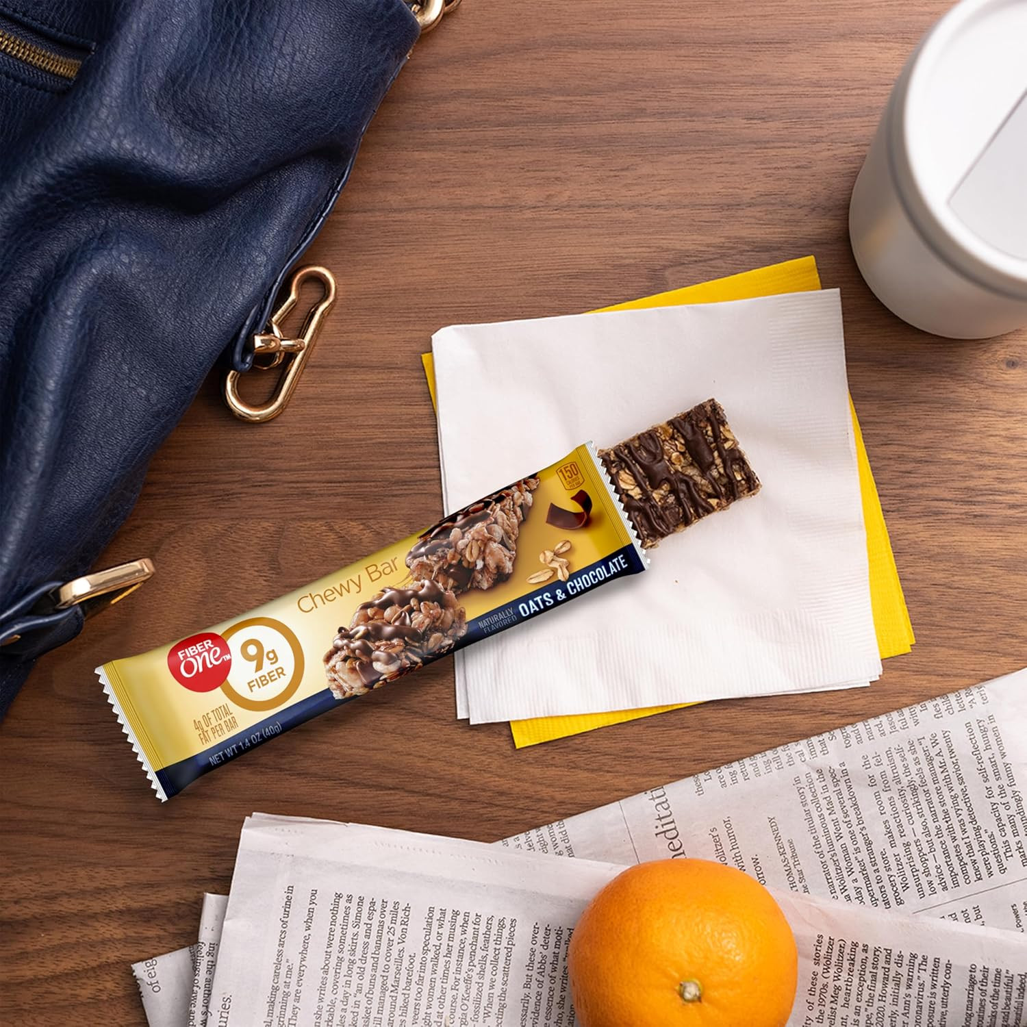 Chewy Bars, Oats and Chocolate, Fiber Snacks, Mega Pack, 15 Ct, 21.2 Oz