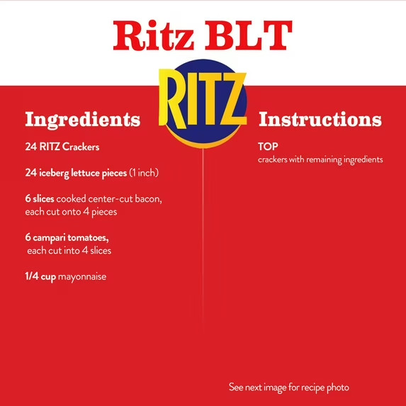 RITZ Fresh Stacks Original Crackers, Travel Snacks, Family Size, 17.8 oz