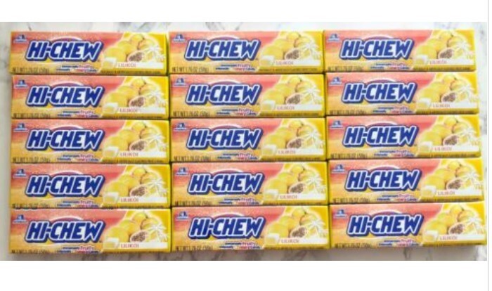 🌺Hawaii Exclusive Lilikoi Hi Chew Morinaga Chewy Candy 1.76 oz (Pack of 15)