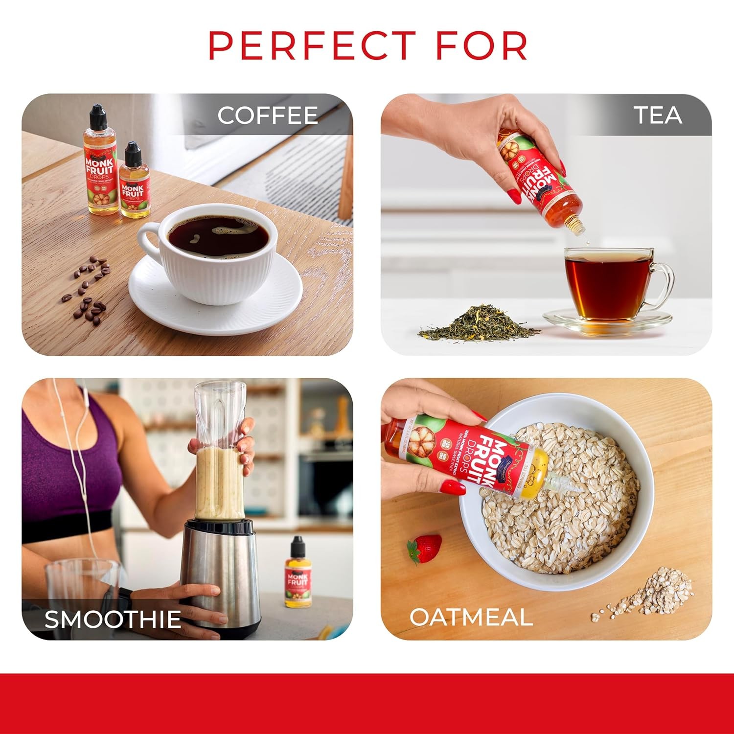Monk Fruit Extract (6 Drops = 1 Tsp of Sugar) Zero Calories, Non-Gmo, No Fillers