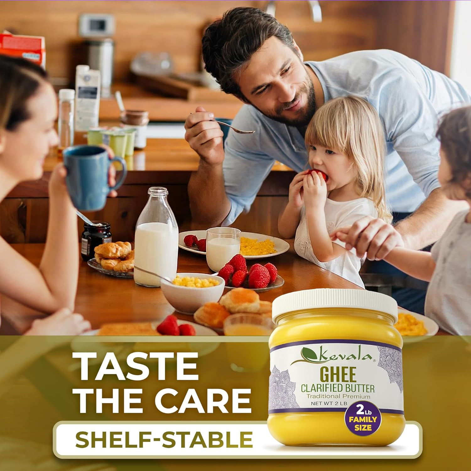 Clarified Butter Ghee – Grass‑Fed, Lactose & Casein Free, High Smoke Point Cooki