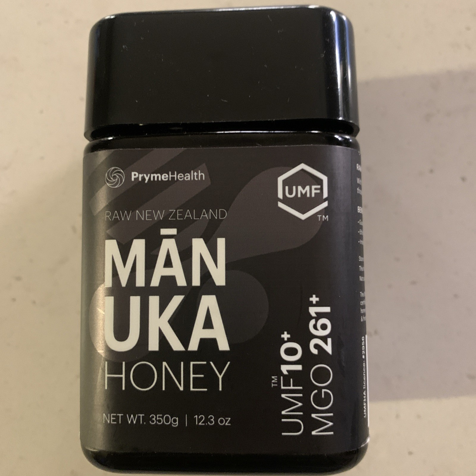 PrymeHealth New Zealand Manuka Honey MONO MGO 261+ UMF 10+ (12.3) 350g Exp: 2030