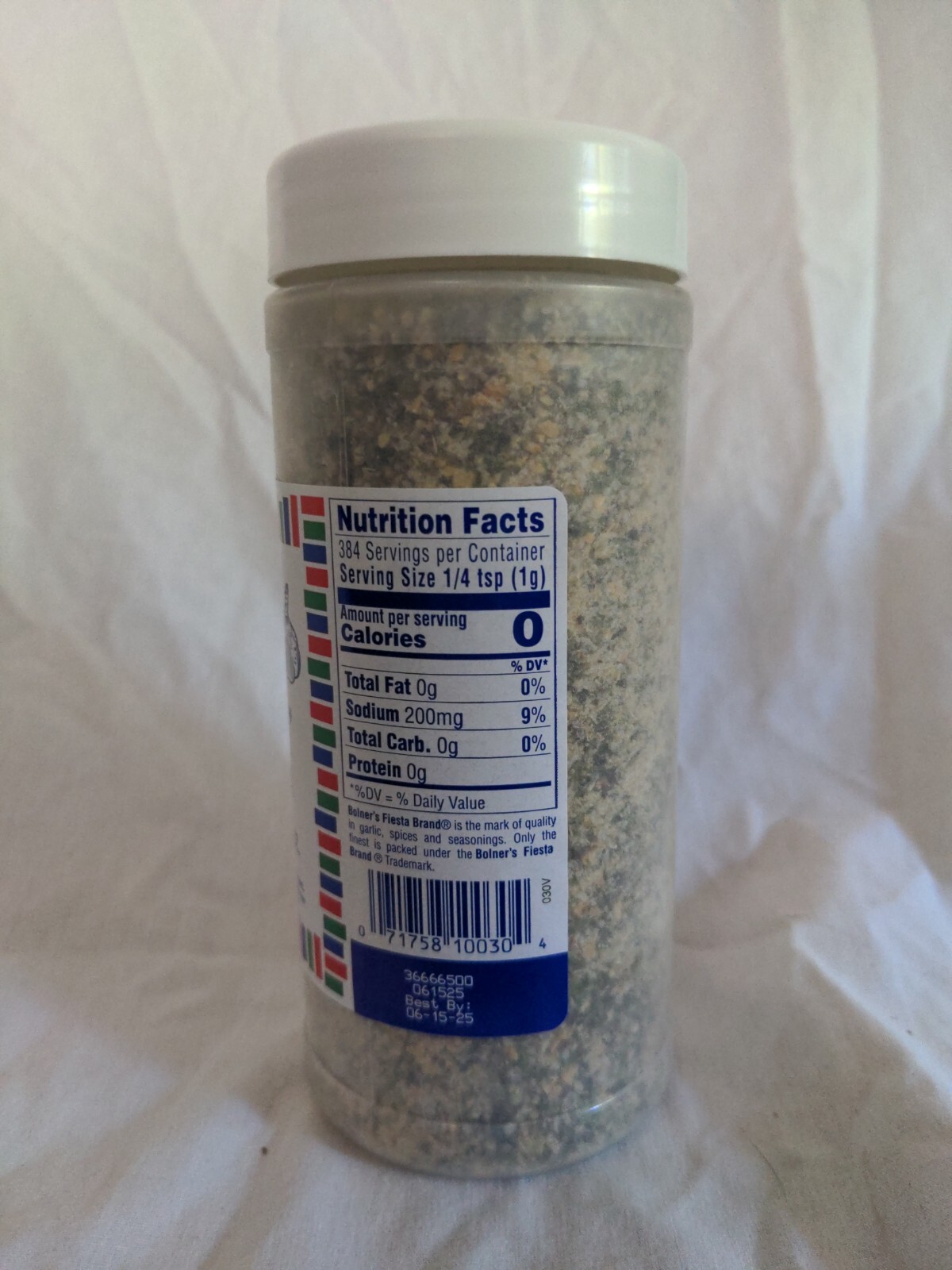 Bolner’s Fiesta Extra Fancy Garlic Pepper With Parsley 12.5 Ounce Shaker
