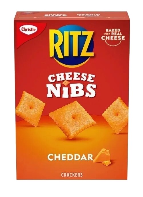 6 boxes of Christie Ritz Cheddar Cheese Nips/Nibs Crackers 180g Each