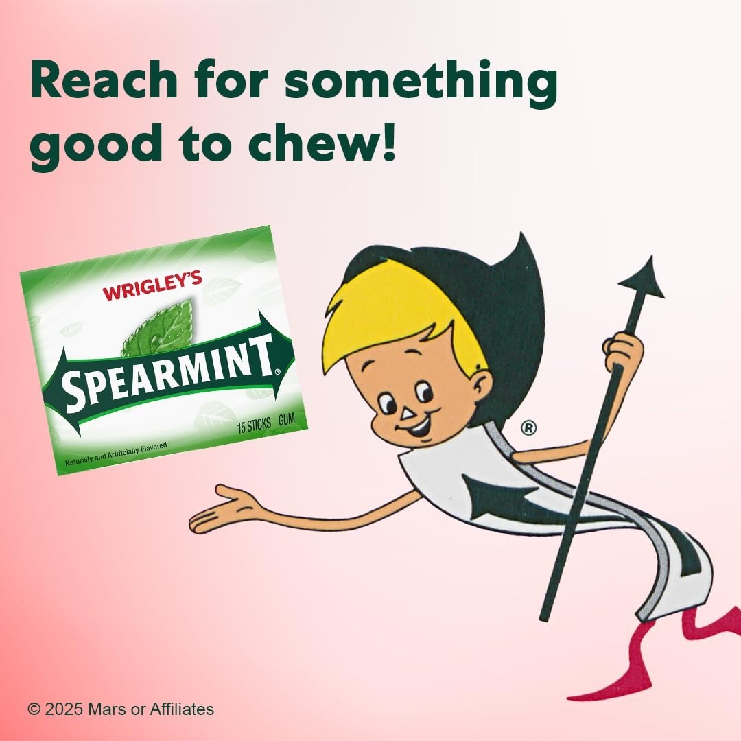 Wrigley’s Spearmint Gum – 150 Count Bulk Pack of 15 Sticks Each, Trusted Quality