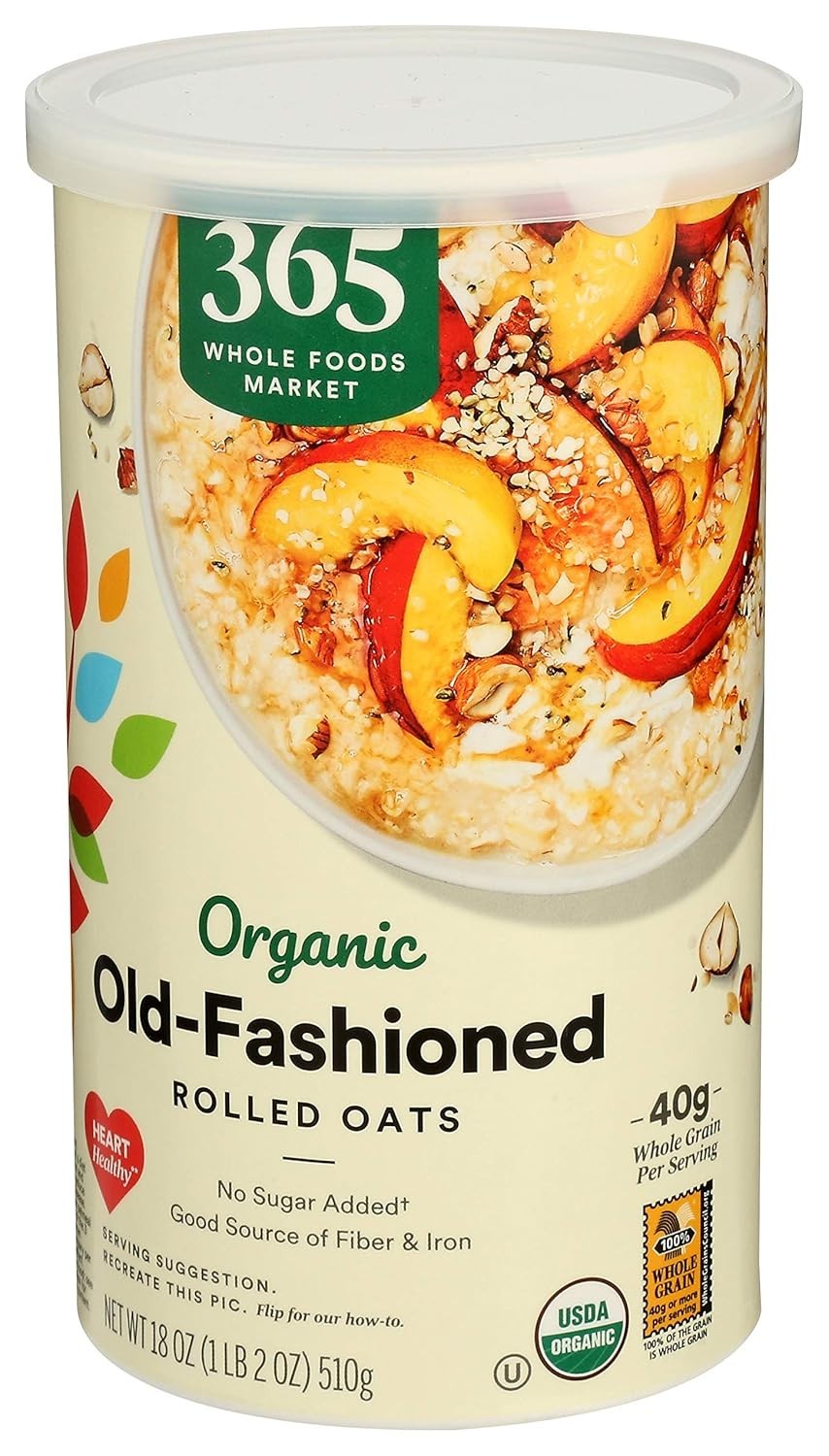 Organic Old Fashioned Rolled Oats, 18 Ounce