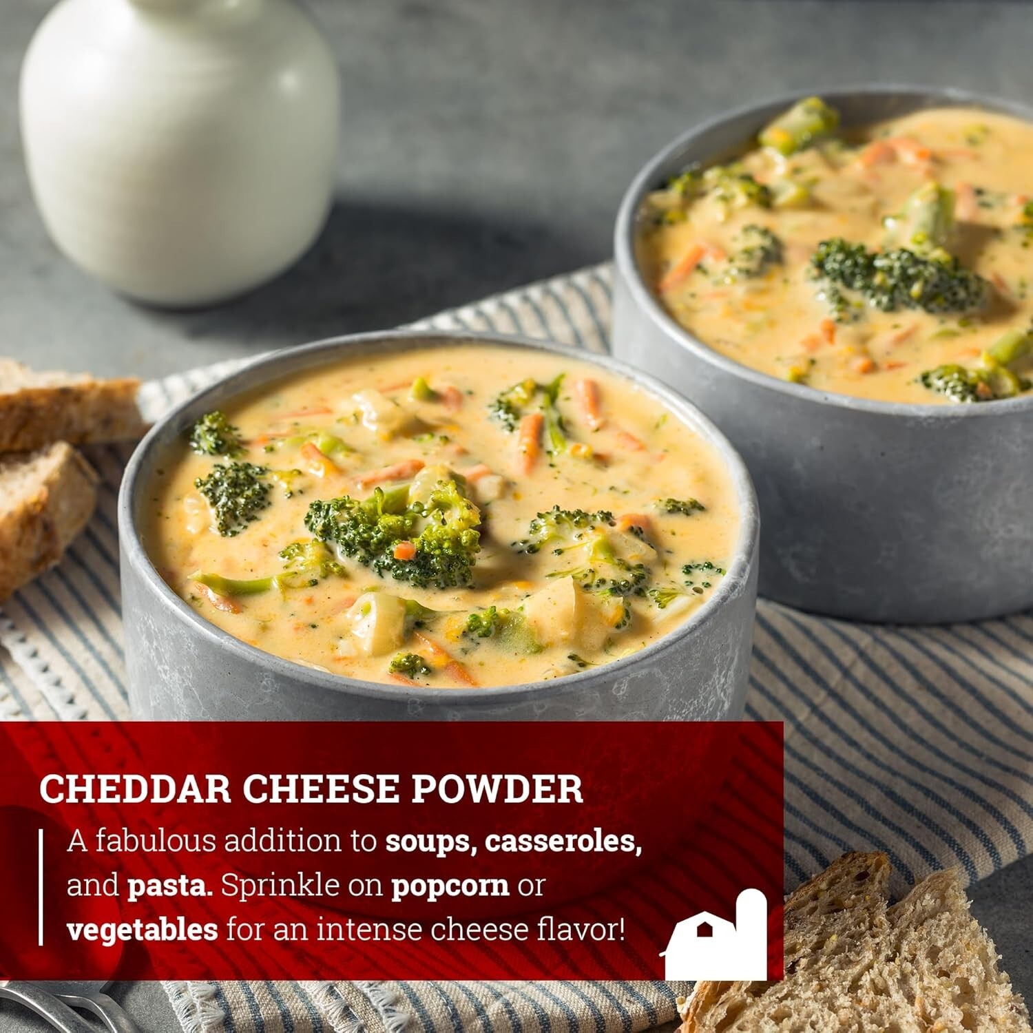 Hoosier Hill Farm Cheddar Cheese Powder, 1LB (Pack of 1) Free & Fast Shipping