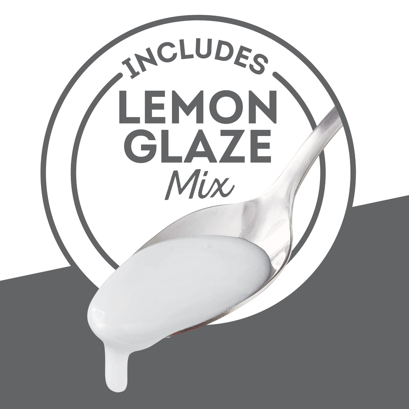 Krusteaz Meyer Lemon Pound Cake and Glaze Mix, 16.5 Oz Box No Artificial Flavors