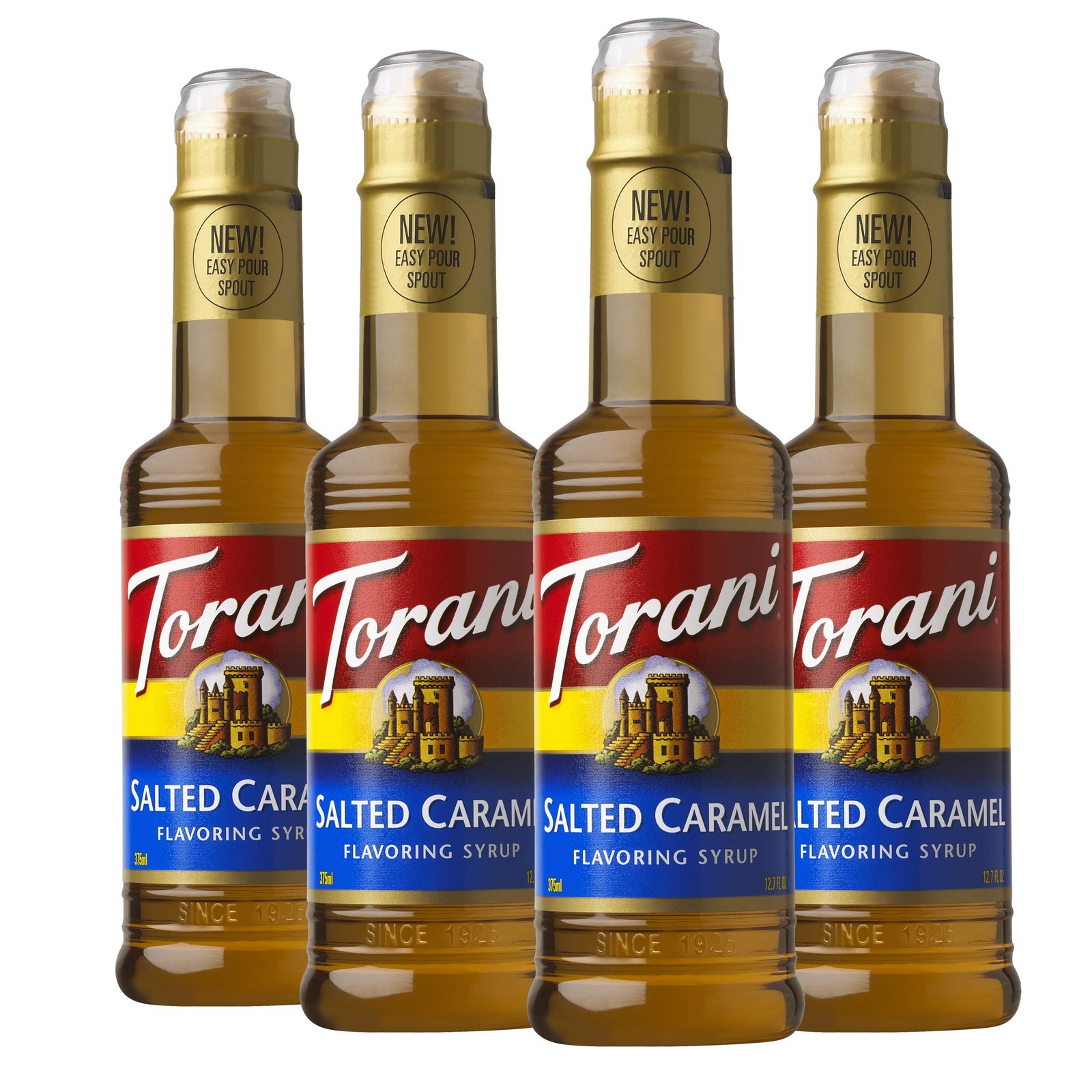 Torani Syrup, Salted Caramel, 12.7 Oz, 4Count Fl Oz (Pack of 4), Natural