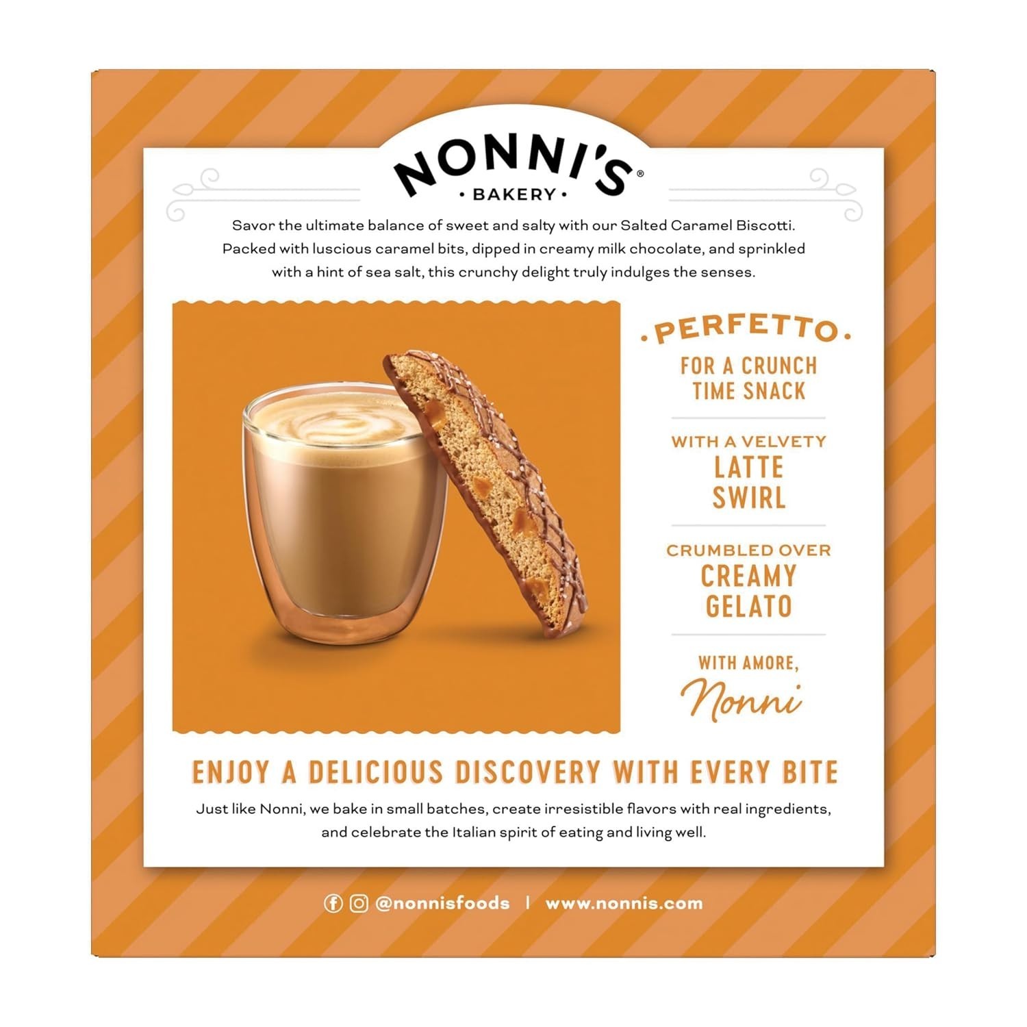 Gourmet Salted Caramel Biscotti – Individually Wrapped for Anytime Enjoyment