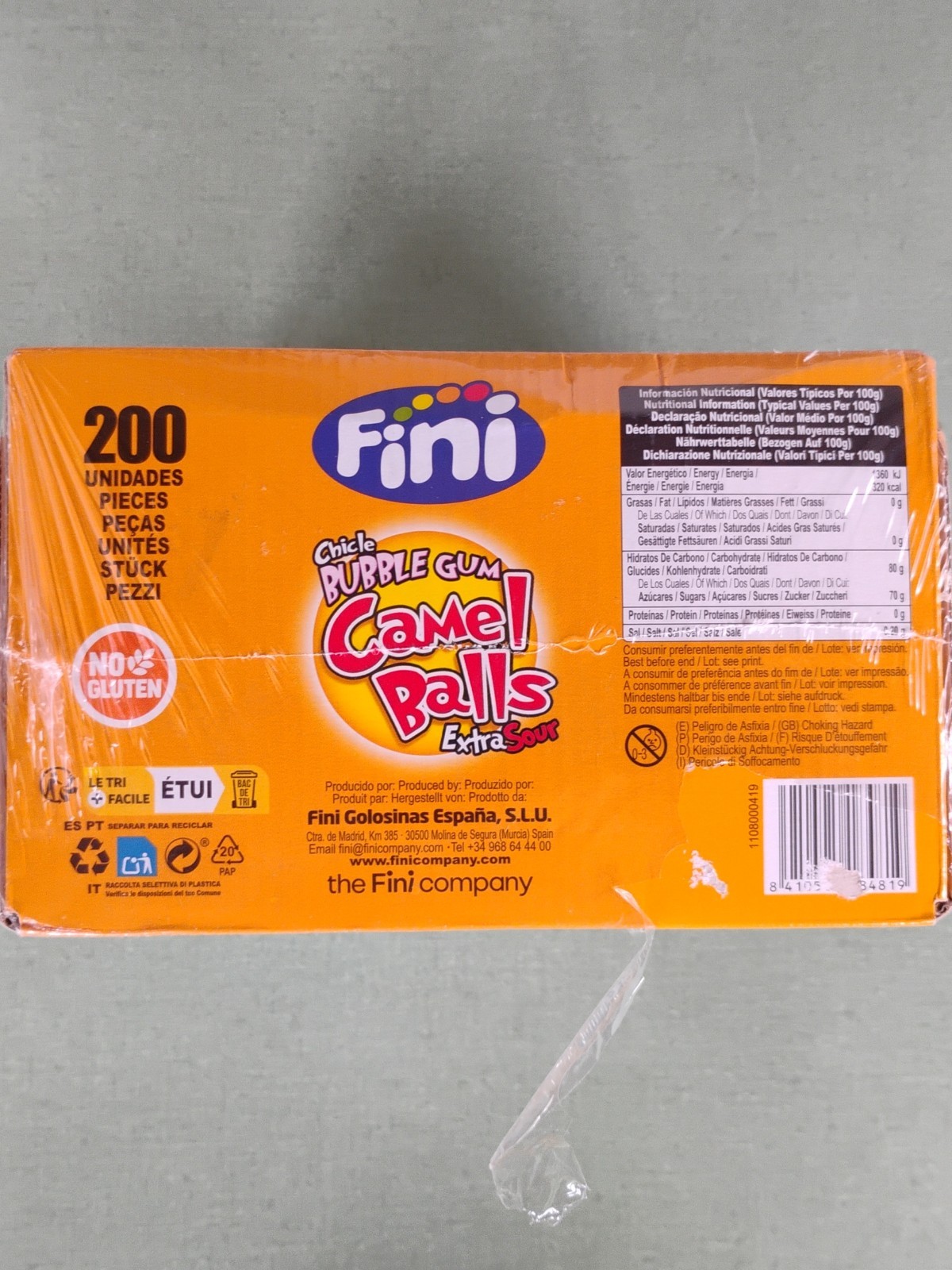 Fini Camel Balls Extra Sour 200pc Exp 07/2027