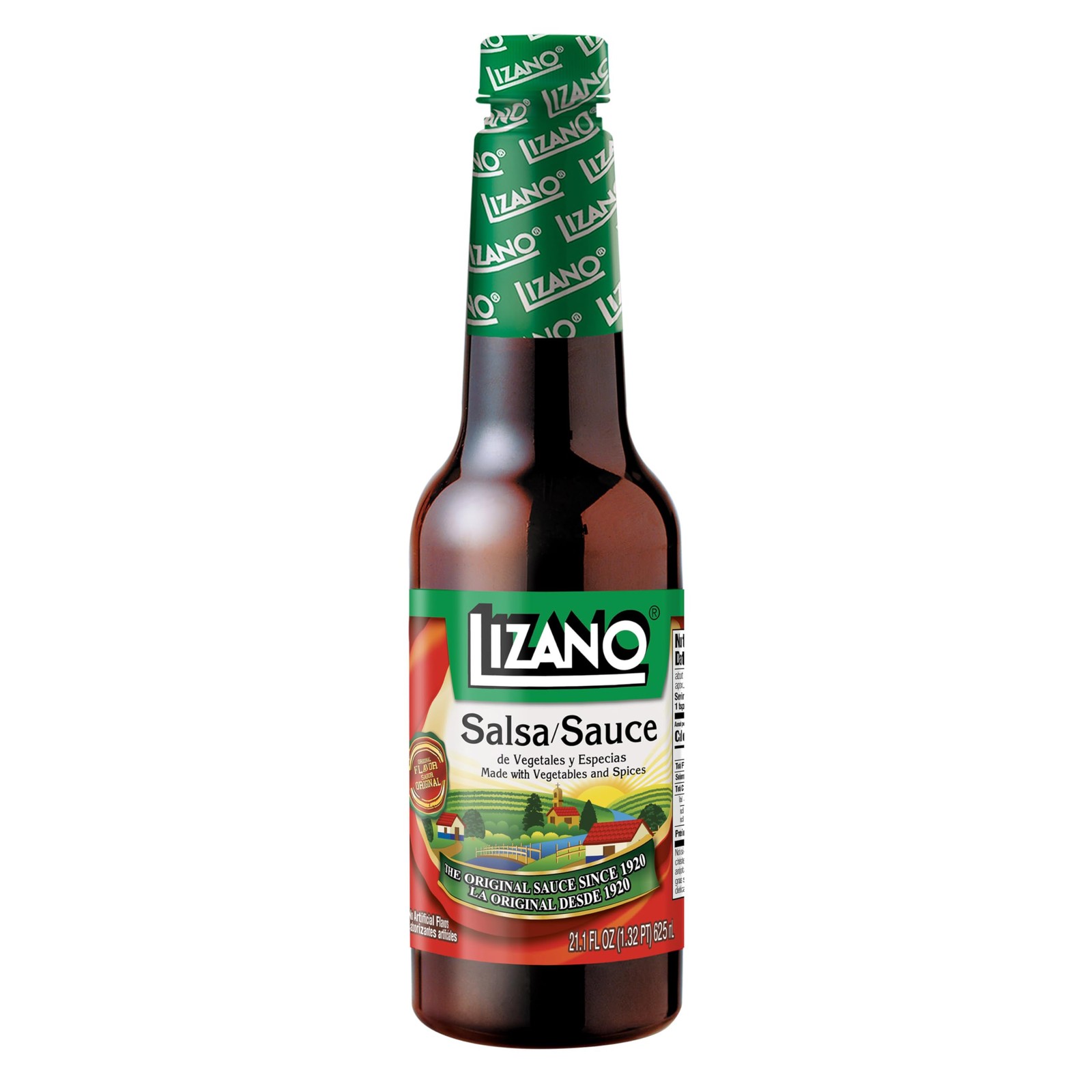 Lizano Salsa Sauce With Vegetables and Spices, 21.1 fl oz (Pack of 1), brown