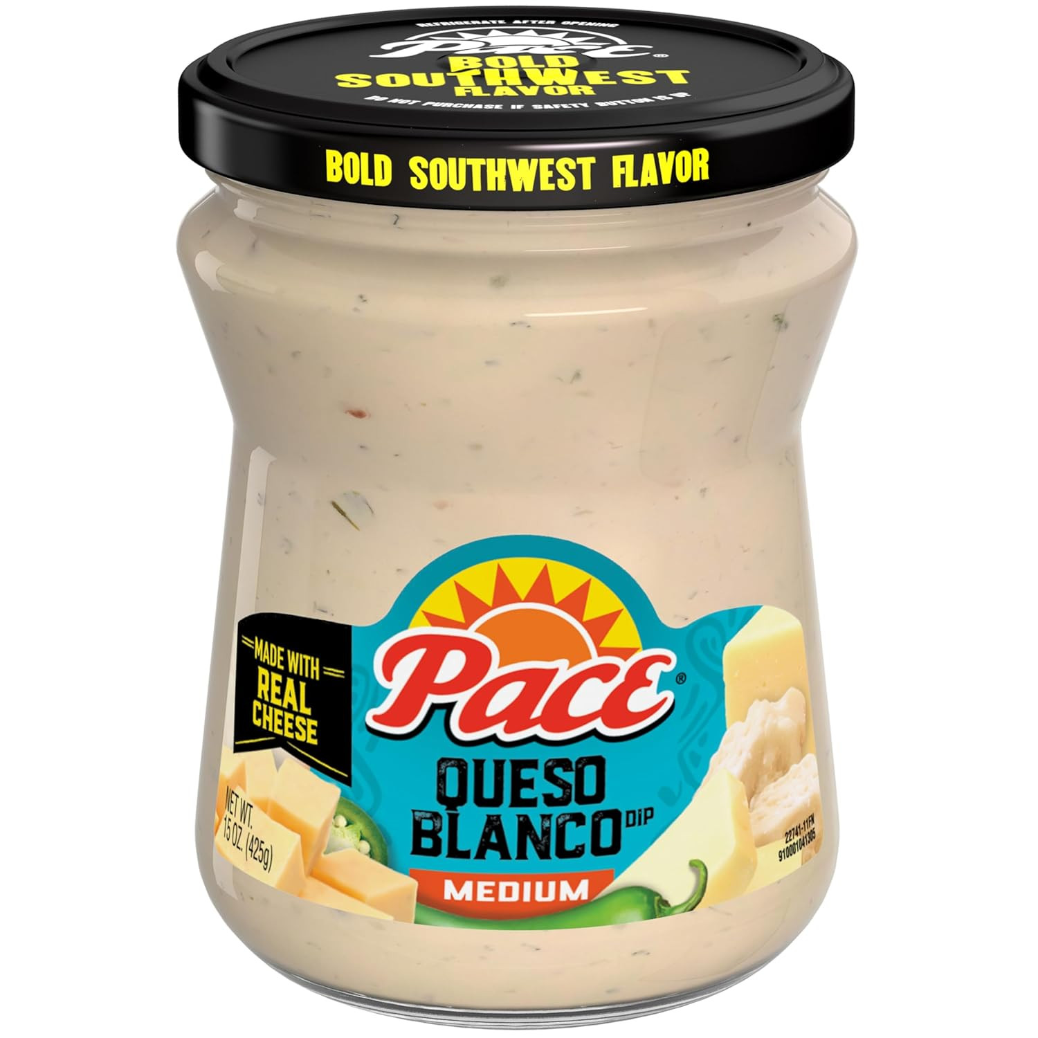 Salsa Con Queso Cheese Dip, Great for Nachos, 15 Ounce Jar (Pack of 6)