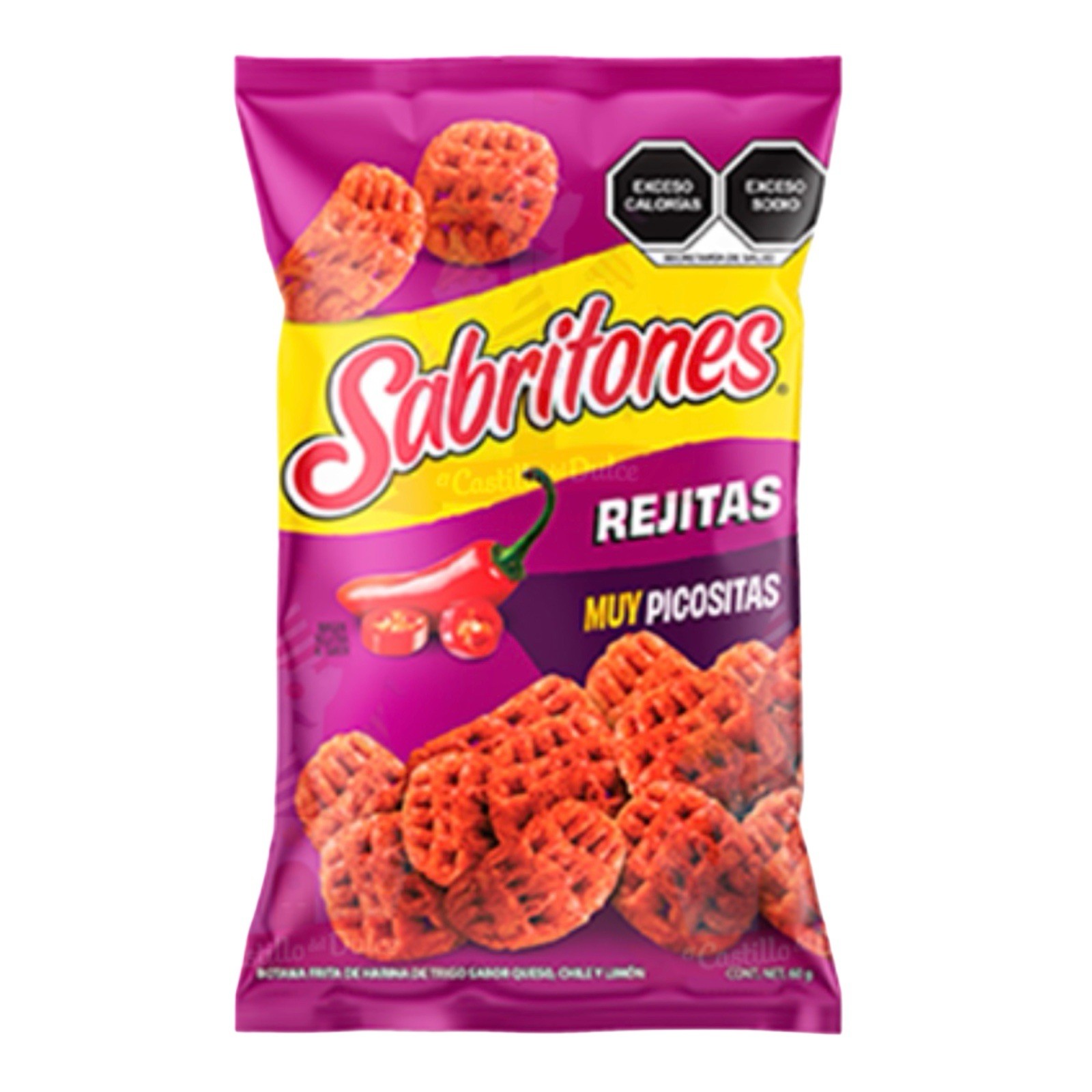 5X SABRITONES REJITAS – SABRITAS MEXICANAS (5 Paquetes de 32g c/u)