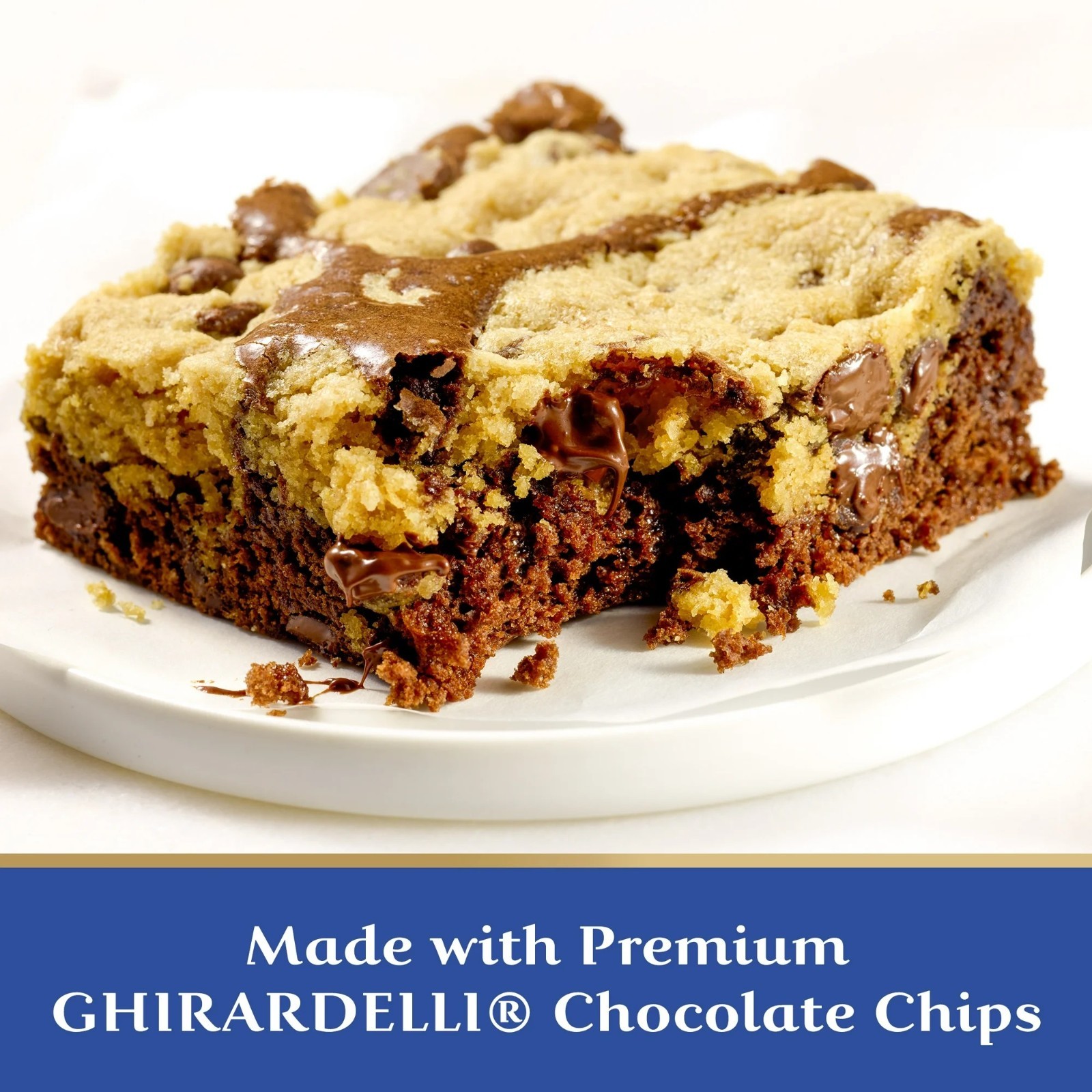 GHIRARDELLI Premium Brownie Mix Brownie Cookie Bar 16.5 oz Box – 12 PACK