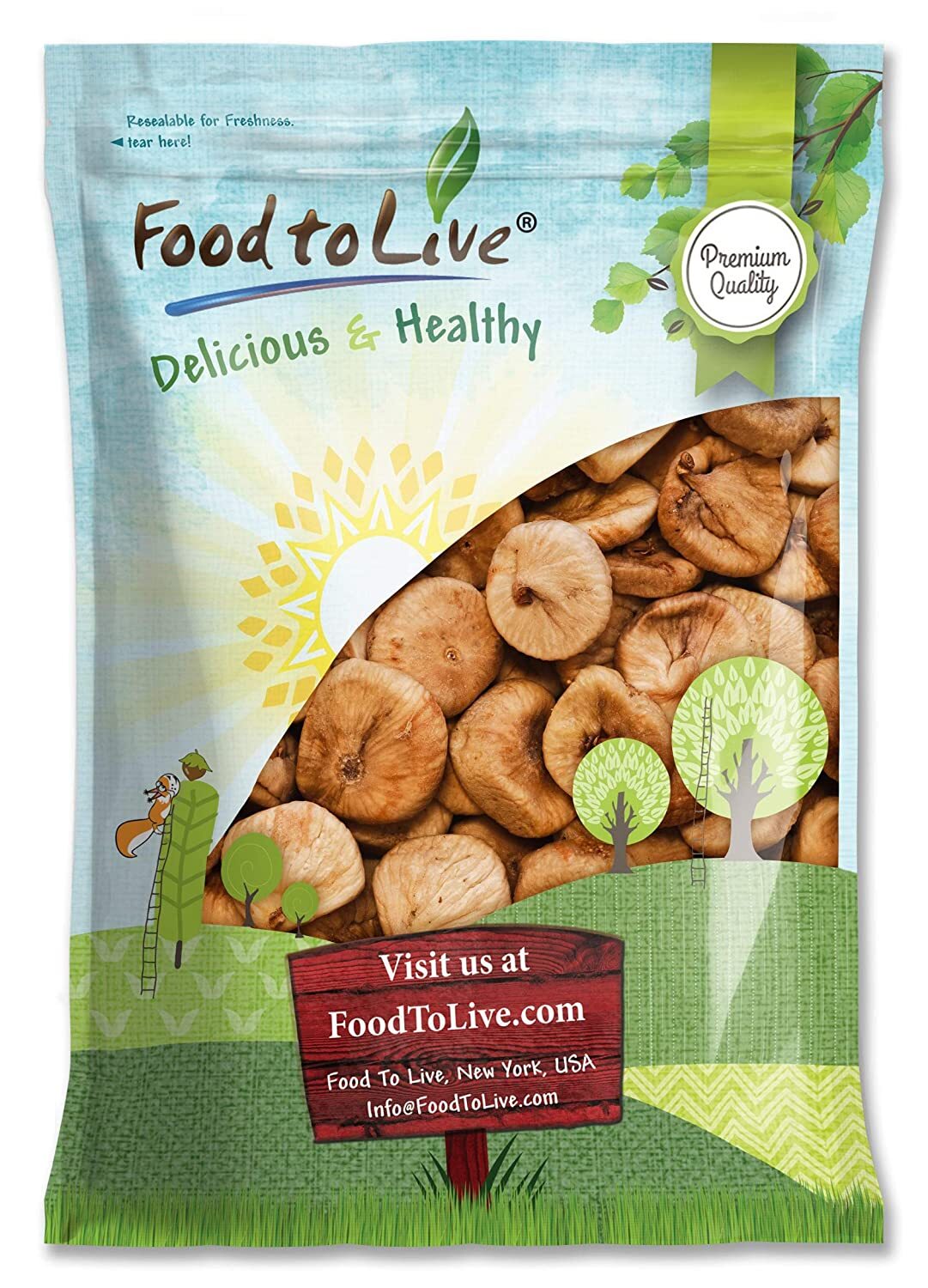 Food to Live Turkish Smyrna Figs, Sun-Dried