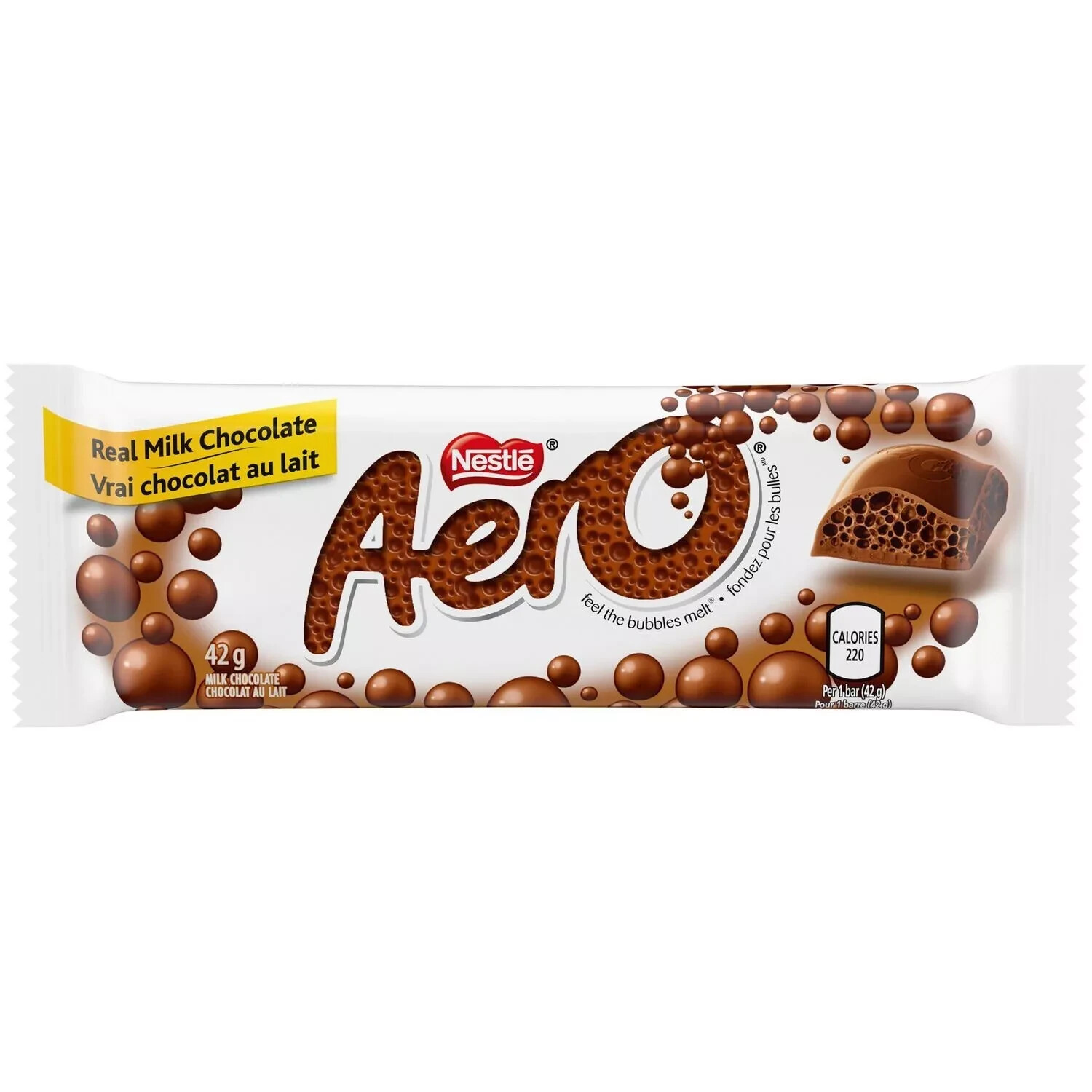48 Aero Chocolate Bars Full Size 42g Each From NESTLE Canada -FRESH & DELICIOUS!
