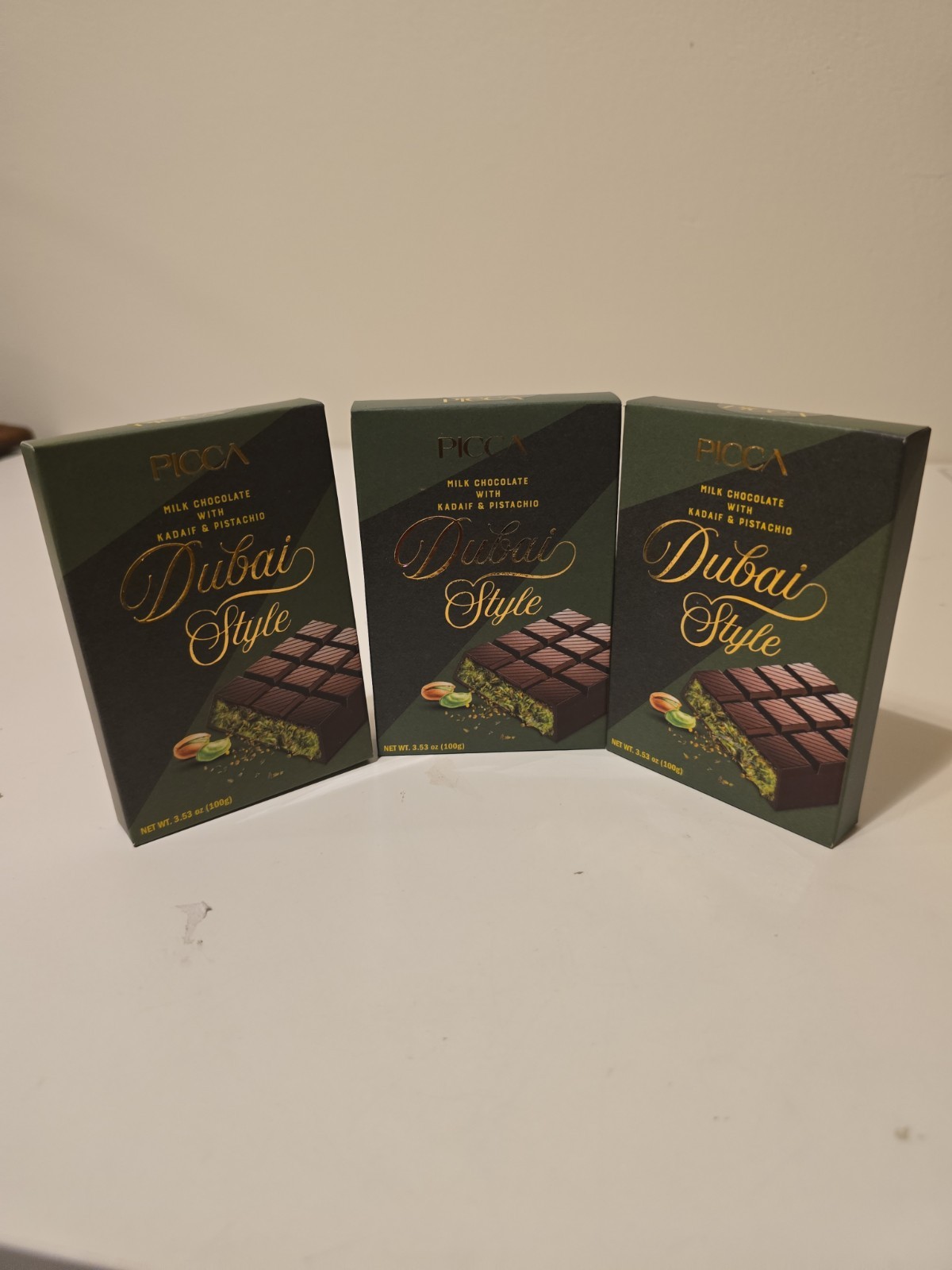 Picca Milk Chocolate With Kadai & Pistachio DUBAI style