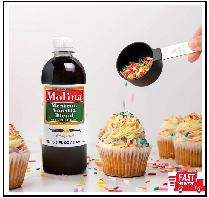 Molina Mexican Natural Vanilla Blend with Pure Vanilla Extract, 33.86 Fl Oz. (2