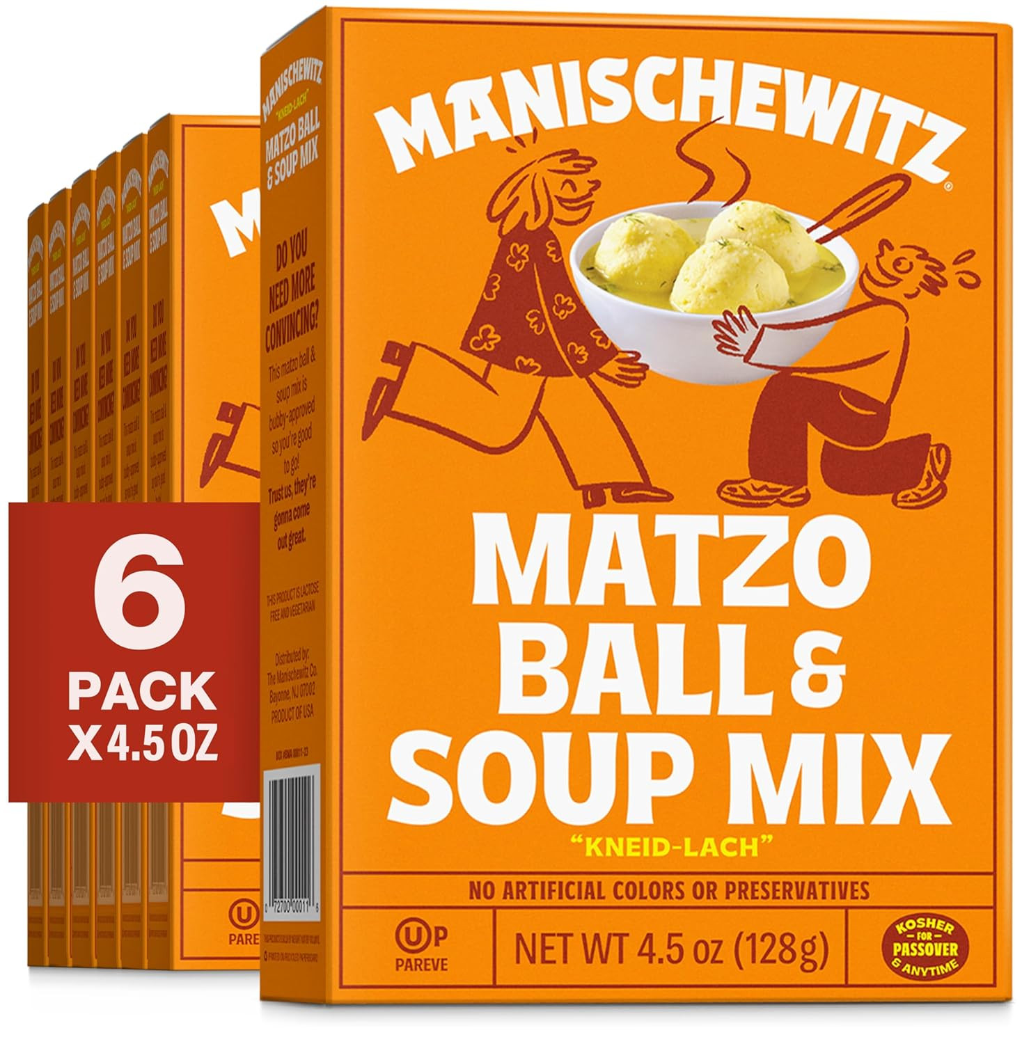 Matzo Ball and Soup Mix, 4.5Oz (6 Pack) | Easy Prep | Kosher for Passover | Noth