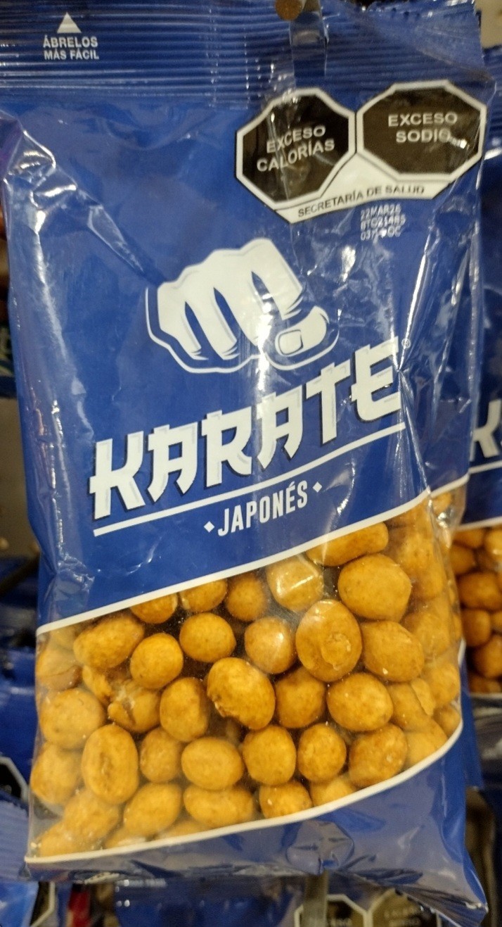 2X KARATE JAPANESE PEANUTS ( CACAHUATE JAPONES ) 2 BAGS 180g EACH – FREE SHIP
