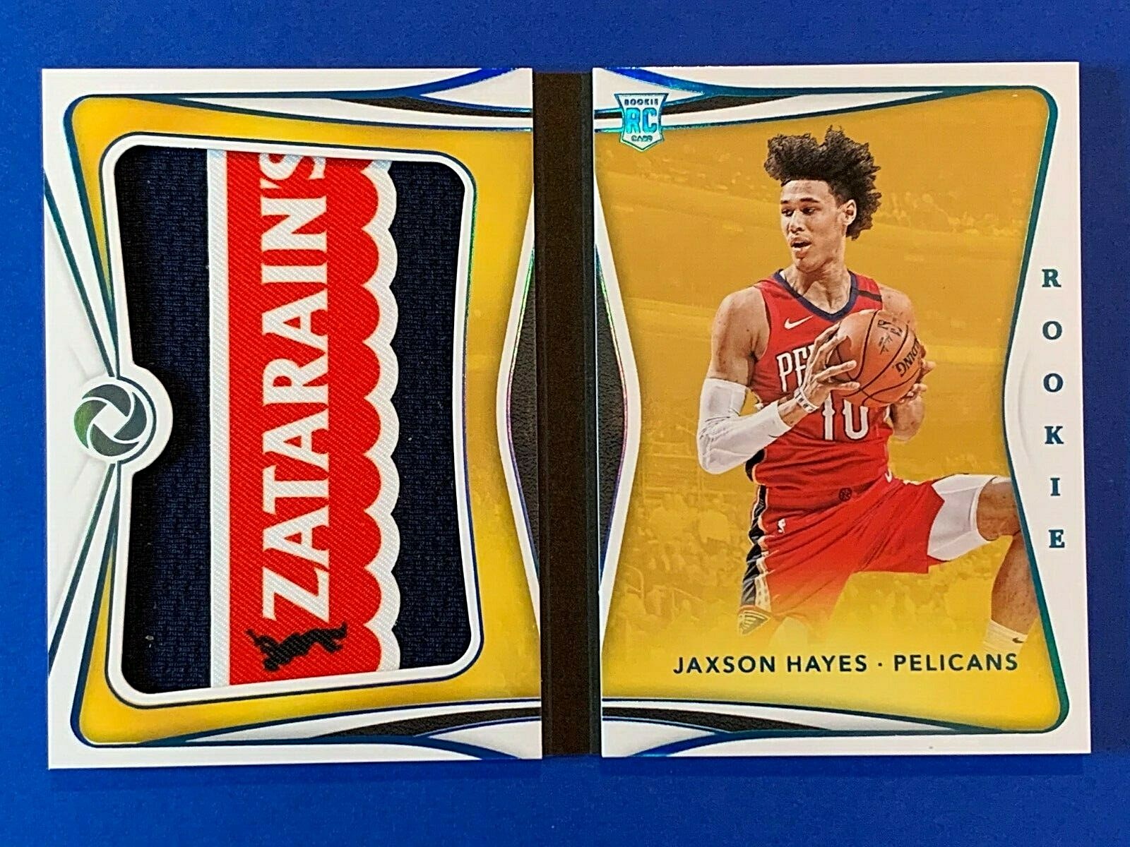 2019-20 Opulence JAXSON HAYES RC 2/5 PELICANS ZATARAIN’S JERSEY PATCH RED BEANS?