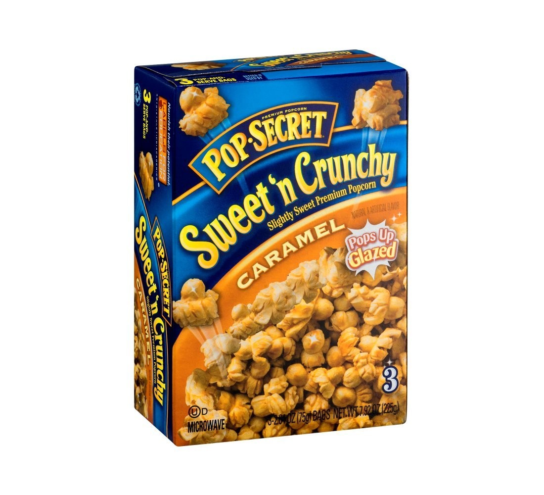 Pop Secret Caramel Microwave Popcorn 3ct Regular, 7.92 Ounce (Pack of 1)