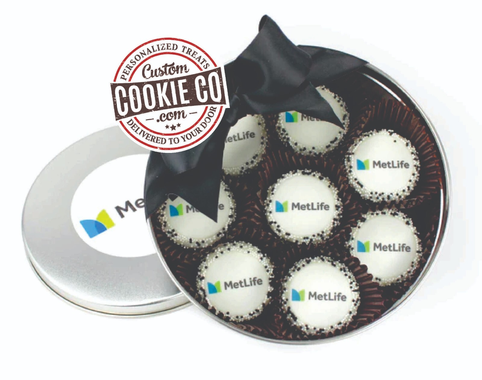 Logoed | Picture | Corporate | Branded | Oreo Sandwich Cookied – 16 Pcs | Tin